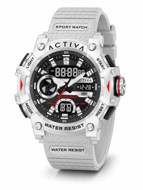 Activa X Invicta Digital Men's Watch - 50mm. White (ACW8086-002) new